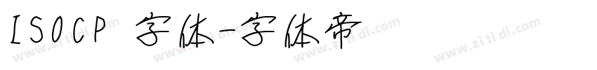 ISOCP 字体字体转换